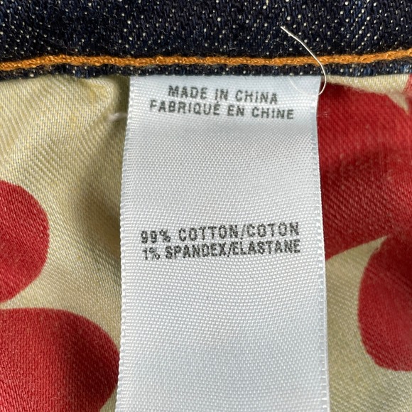 Lucky Brand Jeans Women 12/31 Blue Bootcut Long Inseam Dark Wash Denim Dungarees - Picture 6 of 11